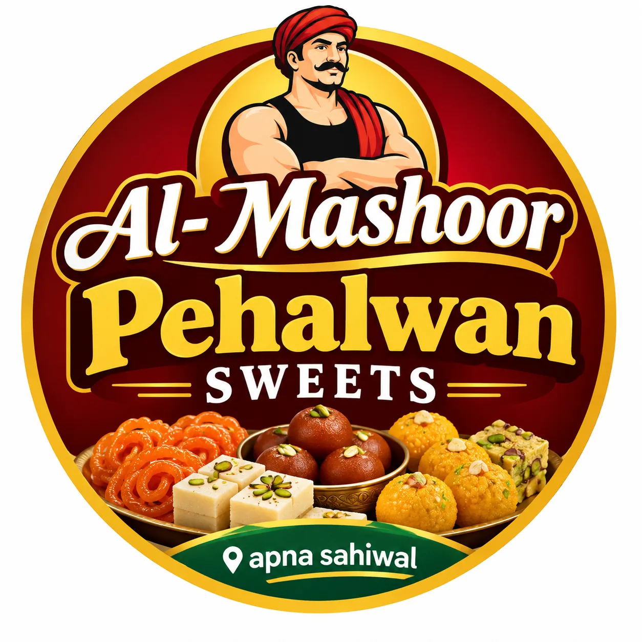 Al- Mashoor Pehalwan Sweets logo